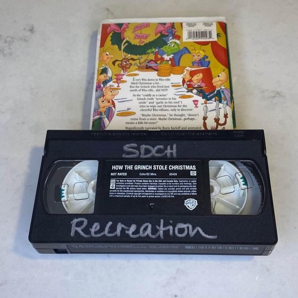 Dr Seuss How the Grinch Stole Christmas (VHS, 2000) Warner Bros - Picture 2 of 2